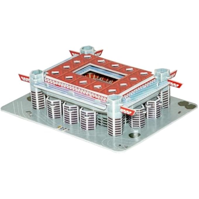3D STADIUM PUZZLE SAN SIRO MINI UNIQUE & COLLECTIBLE MODEL ASSEMBLY BUILDING KIT FOR KIDS & ADULTS 49PCS - Image 2